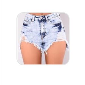 Highway Frayed Denim Shorts